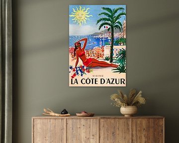 1955 France Visite La Côte D'Azur Voyage