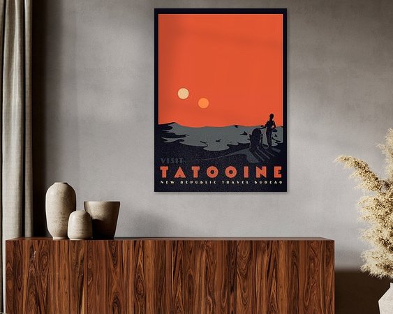 Example of the artwork in a room