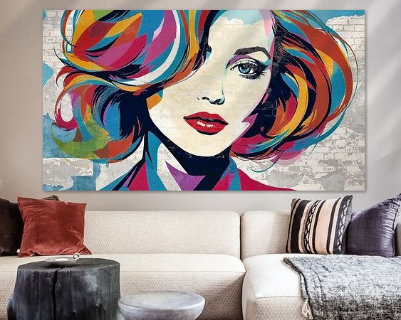 Example of the artwork in a room