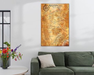 The Dark Tower - Mid-World Map romjik Poster