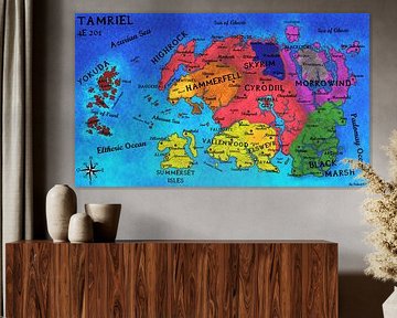 Map of Tamriel - Elder Scrolls IV Oblivion