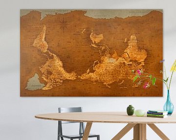 World Map - Upside Down