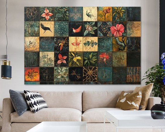 Example of the artwork in a room