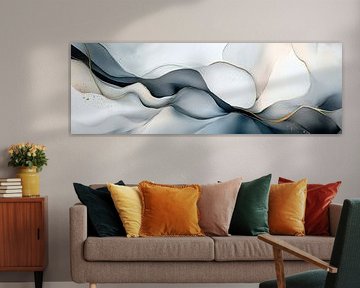 Abstract waves by Poster Art Shop