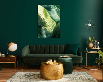 Bananenblad detail van Poster Art Shop