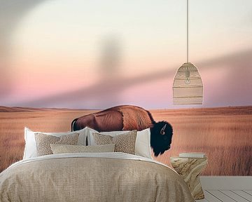 Bison in der Weite von Poster Art Shop