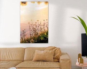 Fleurs au bord du lac sur Poster Art Shop