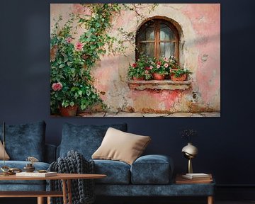 Flower window summer by Poster Art Shop