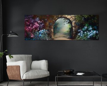 Flower arch path by Poster Art Shop