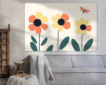 Kleurrijke bloemenweide