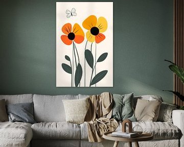 Kleurrijke bloemen van Poster Art Shop