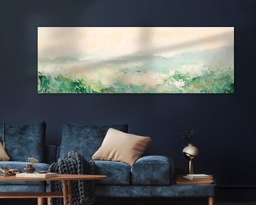 Zacht heuvellandschap van Poster Art Shop
