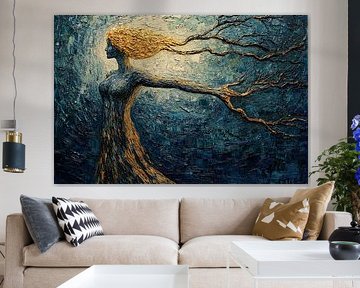 spiritual painting with trees