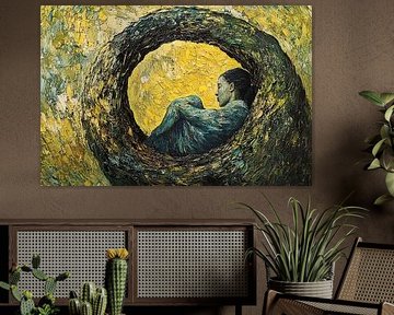 spiritual painting with trees