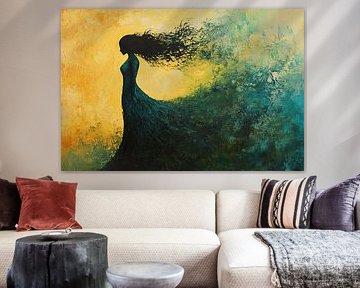 spiritual painting with trees