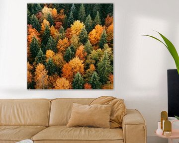 Forêt d'automne couleurs sur Poster Art Shop