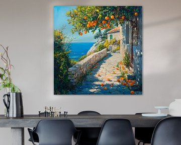 Orange grove kust van Poster Art Shop