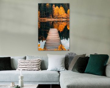 Passerelle d'automne sur Poster Art Shop