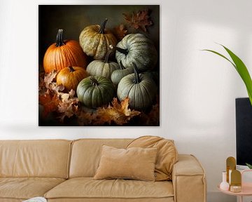 Pumpkin variety autumn by Poster Art Shop