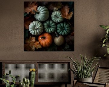 Pumpkin variety autumn by Poster Art Shop