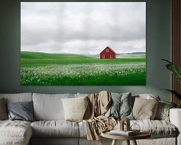 Red House Meadow by Poster Art Shop