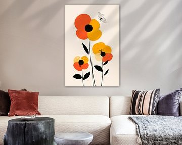 Kleurrijke bloemenpracht van Poster Art Shop