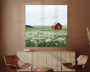 Red House Meadow by Poster Art Shop