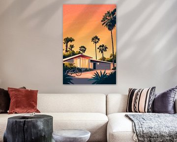 Tropisch huis van Poster Art Shop