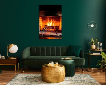 Cosy fireplace by Poster Art Shop
