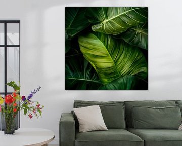 Grüne Blätter Vielfalt von Poster Art Shop