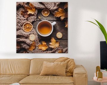 Herbstliche Teestunde von Poster Art Shop