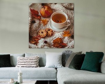 Herfstige gezelligheid van Poster Art Shop