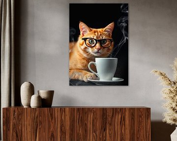 Oranje Kat en Koffie van MIROKU