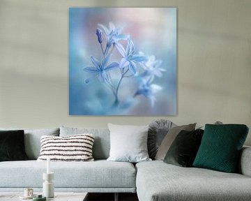 Blue floral splendour by Poster Art Shop