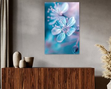 Blue floral splendour by Poster Art Shop