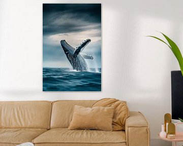 Wal im Sprung von Poster Art Shop