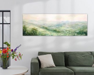 Zacht heuvellandschap van Poster Art Shop
