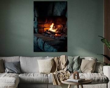 Fireplace warmth by Poster Art Shop