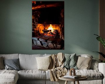 Fireplace warmth by Poster Art Shop