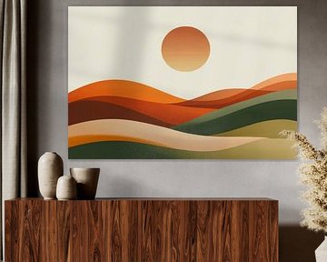 Sonnenuntergang Landschaft von Poster Art Shop