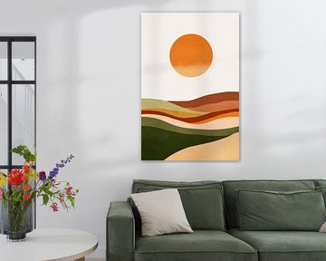 Sunset landscape by Poster Art Shop