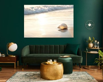 Coquillage sur la plage sur Poster Art Shop