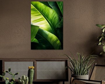 Groene bladeren van Poster Art Shop