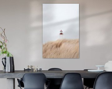 Lighthouse in the fog by Poster Art Shop