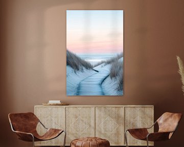 Strandpad duin van Poster Art Shop