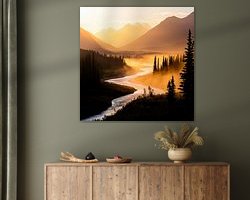 Example of the artwork in a room
