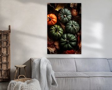 Pompoen variëteit herfst van Poster Art Shop