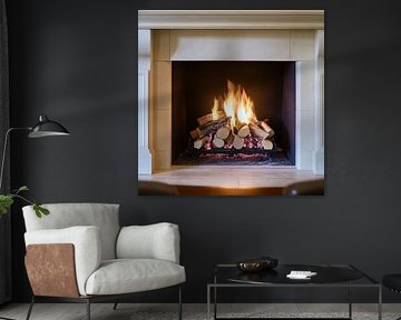 Cosy fireplace by Poster Art Shop