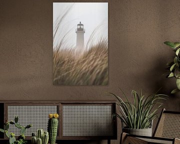 Fog lighthouse by Poster Art Shop