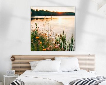 Blossoms by the lake by Poster Art Shop